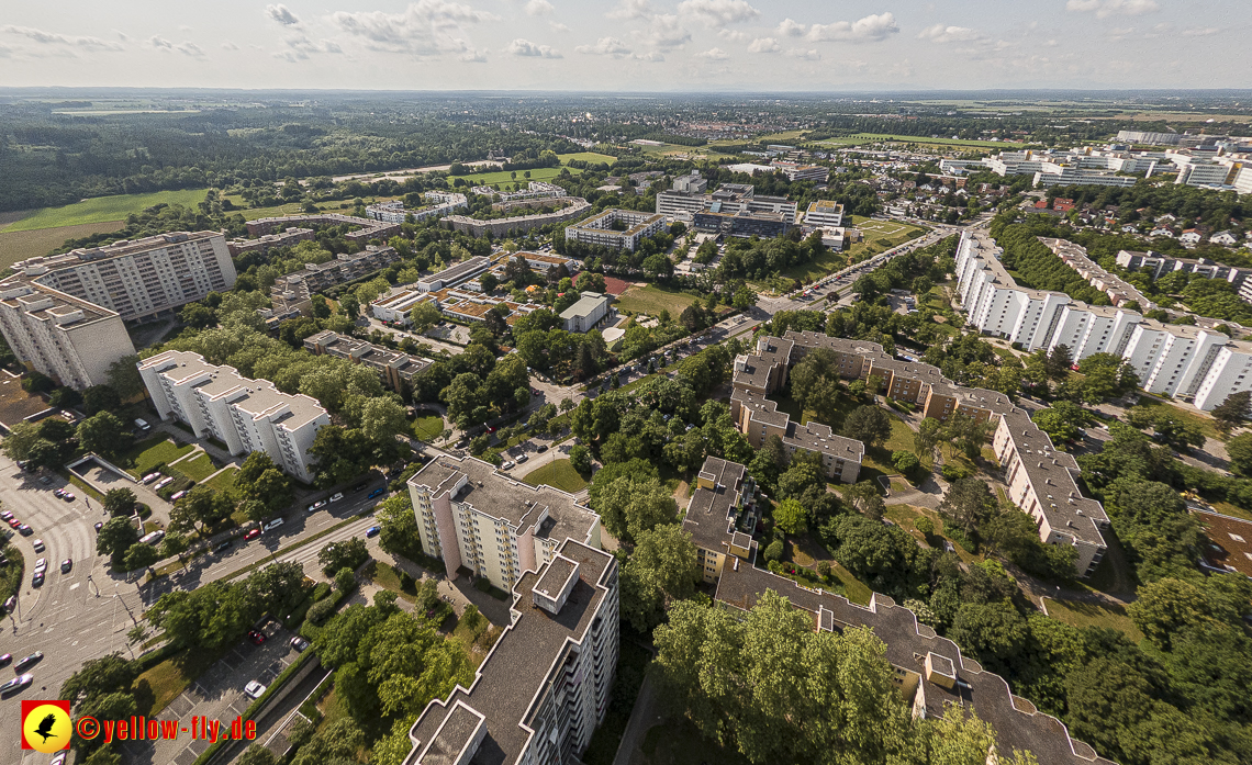 07.06.2023 - Annette-Kolb-Anger, Perlach Stift und Aufstockung in der Kafkastraße in Neuperlach